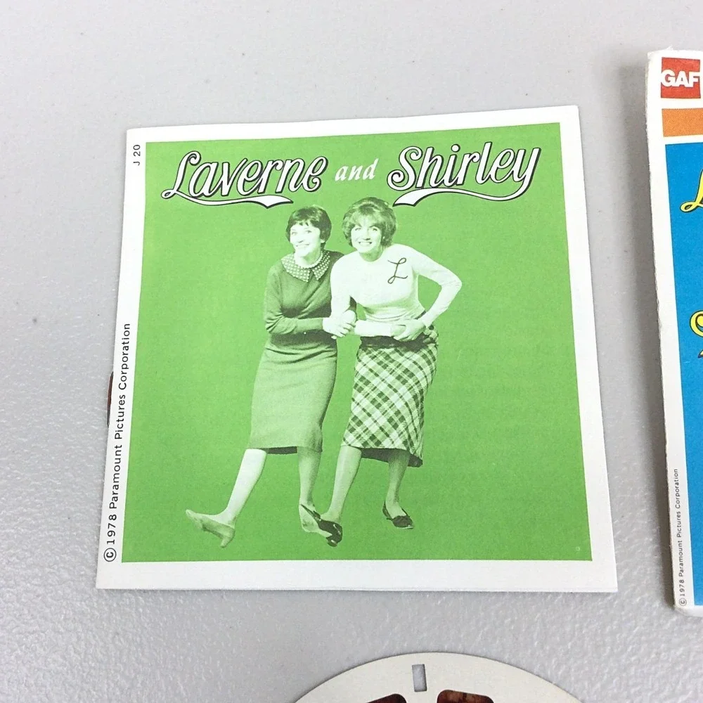 VTG 1978 GAF View Master Laverne & Shirley J20 Showtime 3‎ Reel Set